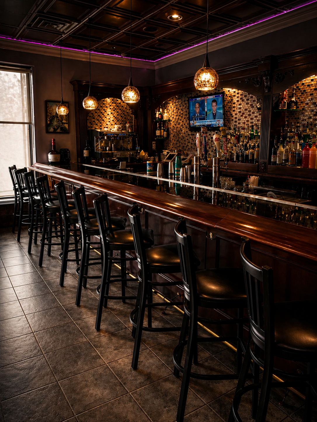 Bar area at Frankie & Augie'Z
