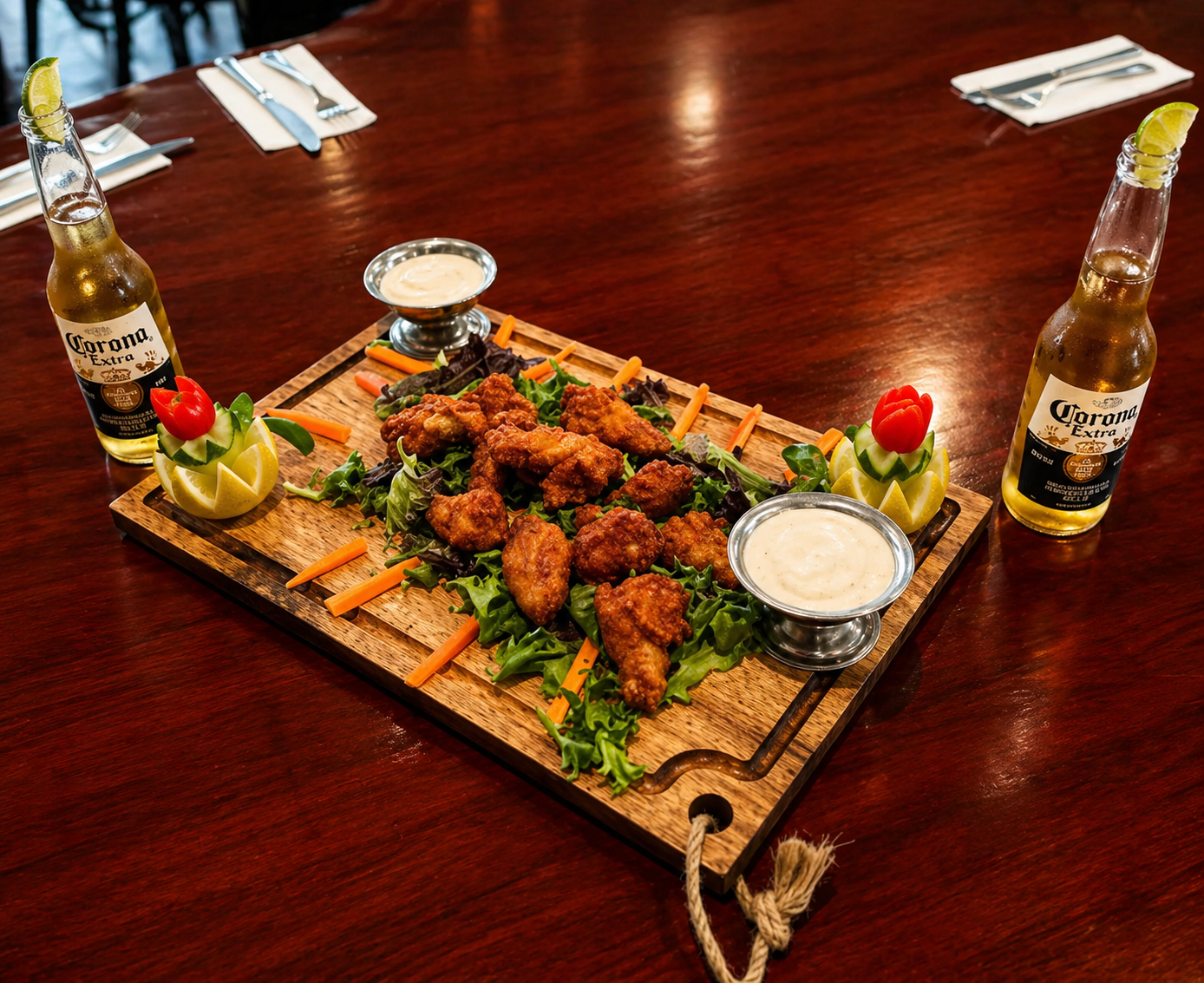 Chicken wings from Frankie & Augie'Z